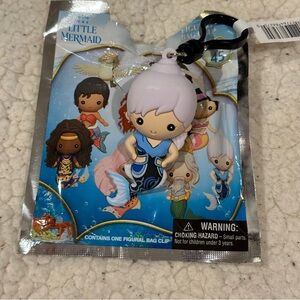 NWT disney little mermaid karina bag clip keychain